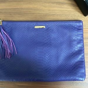 Gigi New York Uber clutch- purple python